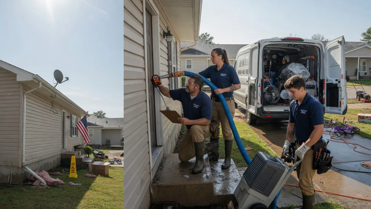 Ceiling Water Damage Restoration in Edgerton, WI near me
